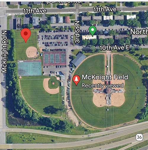 McKnight Field is where North Saint Paul Legion baseball teams plays.