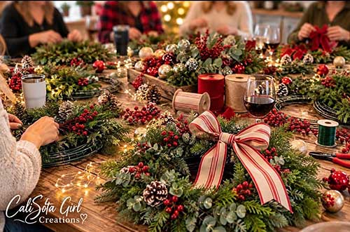 Christmas wreaths.