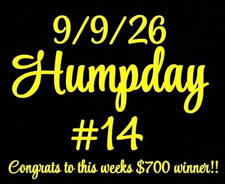 Humpday Drawing win number.