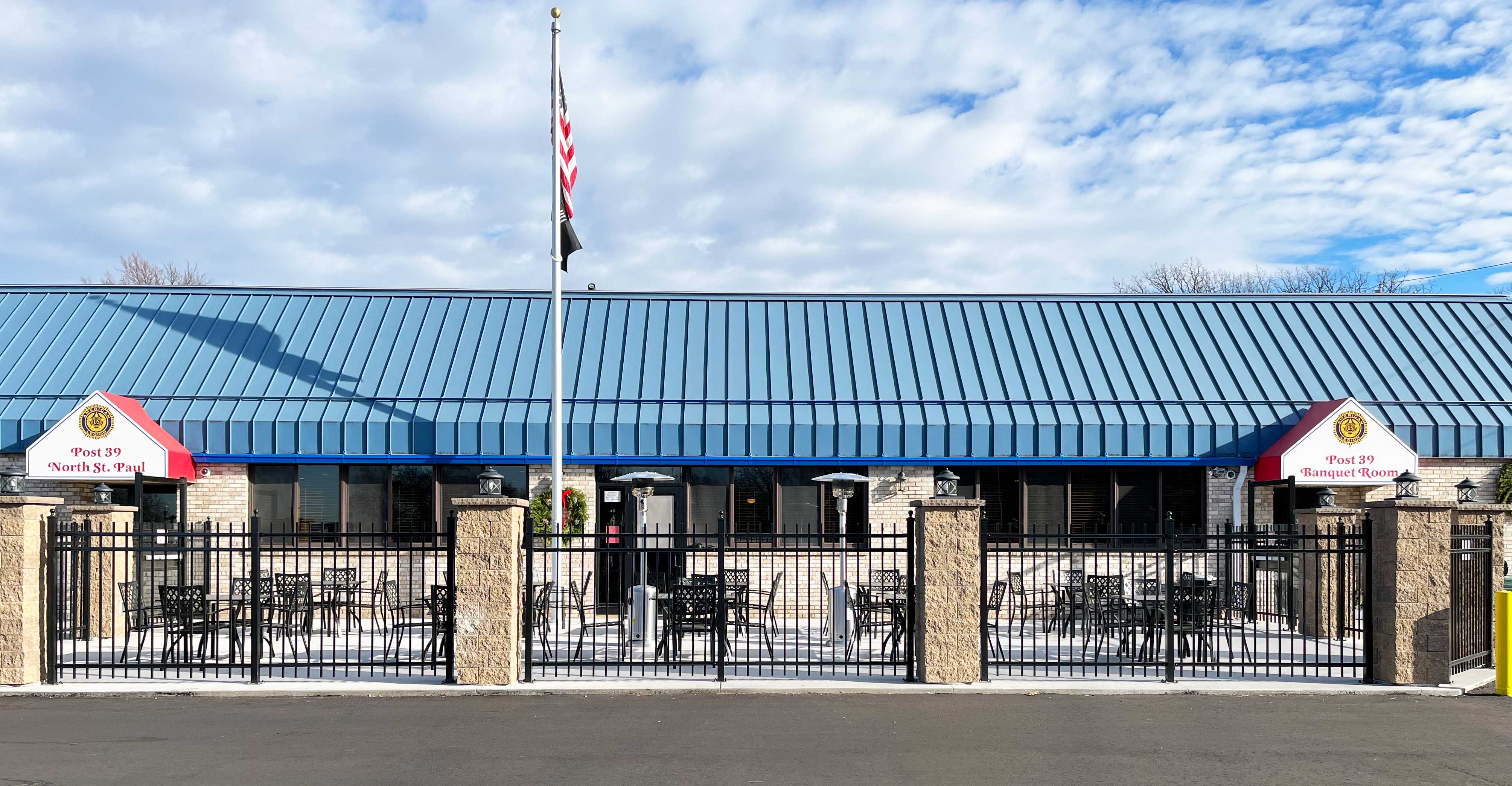 Patio at American Legion North Saint Paul Minnesota.