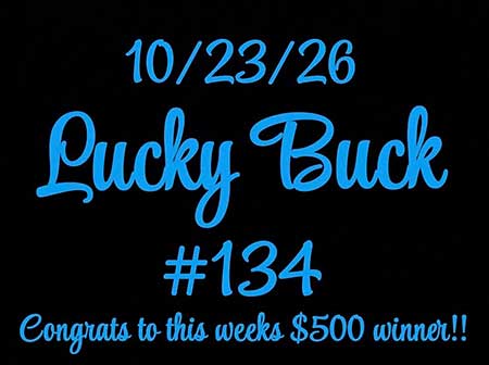 Lucky Buck win number.