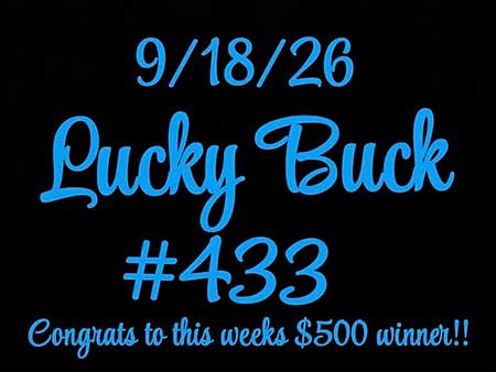 Lucky Buck win number.