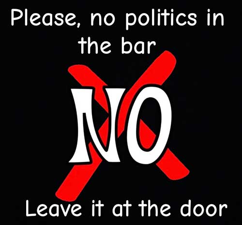 No Politics.