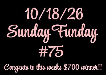 Sunday Funday win number October 18, 2026.