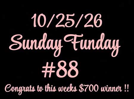 Sunday Funday win number.