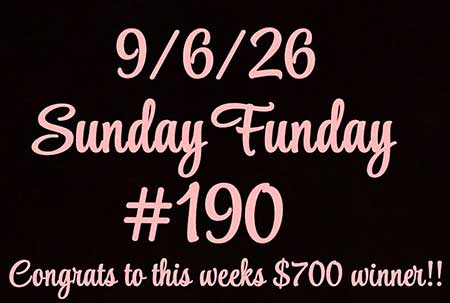 Sunday Funday Drawing win number.