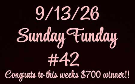 Sunday Funday win number.
